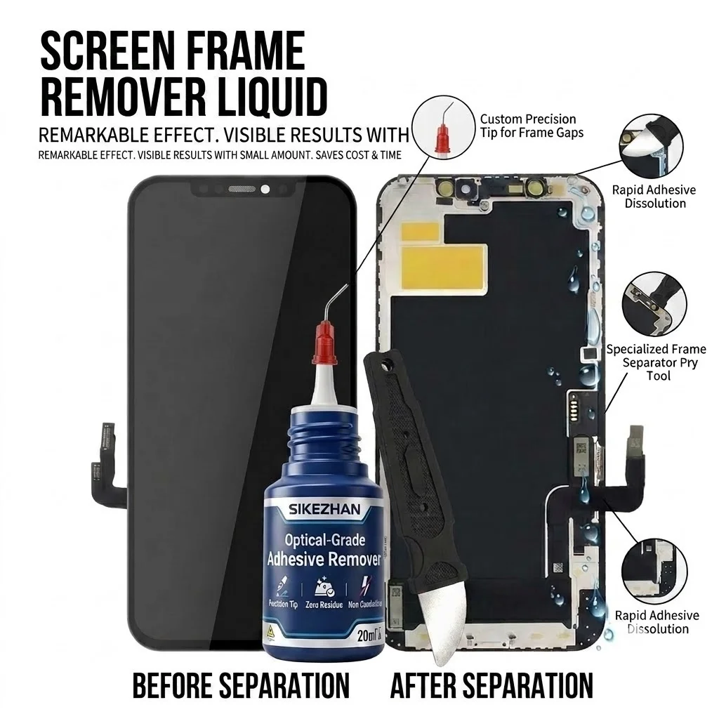Phone Opening Tool - SIKEZHAN 20ml Optical-Grade Adhesive Remover Cleaner