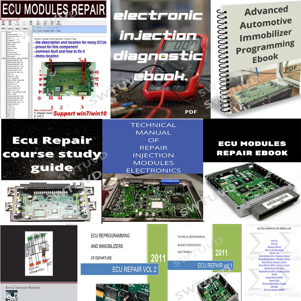 10 PCS ECU REPAIR E-Book Cours - Electronics Repair Guide ulasan dan harga